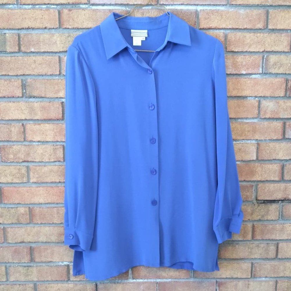 Pretty Vintage Silk Dress with Long Sleeve - Picture 6 of 10